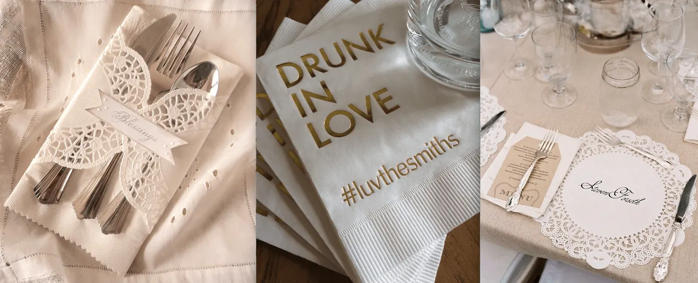 A personalização é a melhor opção de como decorar guardanapo de papel para casamento. Para isso, escolha a Relevo, uma marca confiável e que preza pela qualidade acima de tudo!