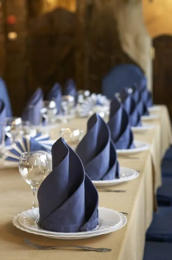 Como dobrar guardanapo de papel para casamento