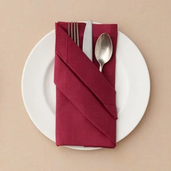 Como dobrar guardanapo de papel para casamento