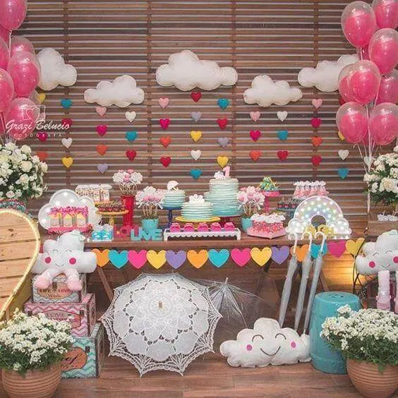 Decoração de mesa de aniversário