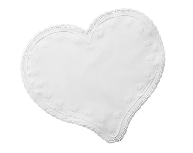 guardanapo de papel coração