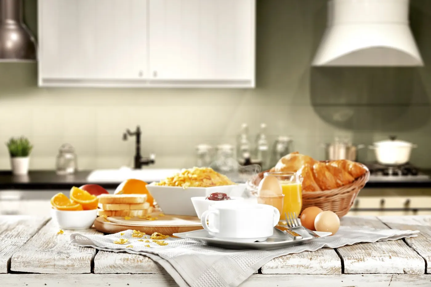 cafe da manha na cozinha