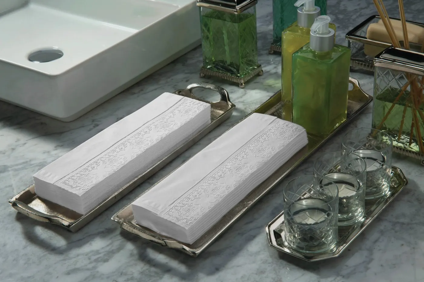 As toalhas de lavabo de papel da Relevo são as melhores opções do mercado. Faça o teste: experimente e comprove!