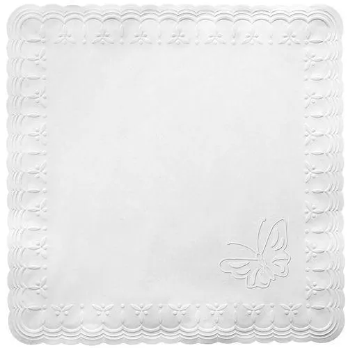 Modelo de guardanapo de papel simples e elegante da Relevo